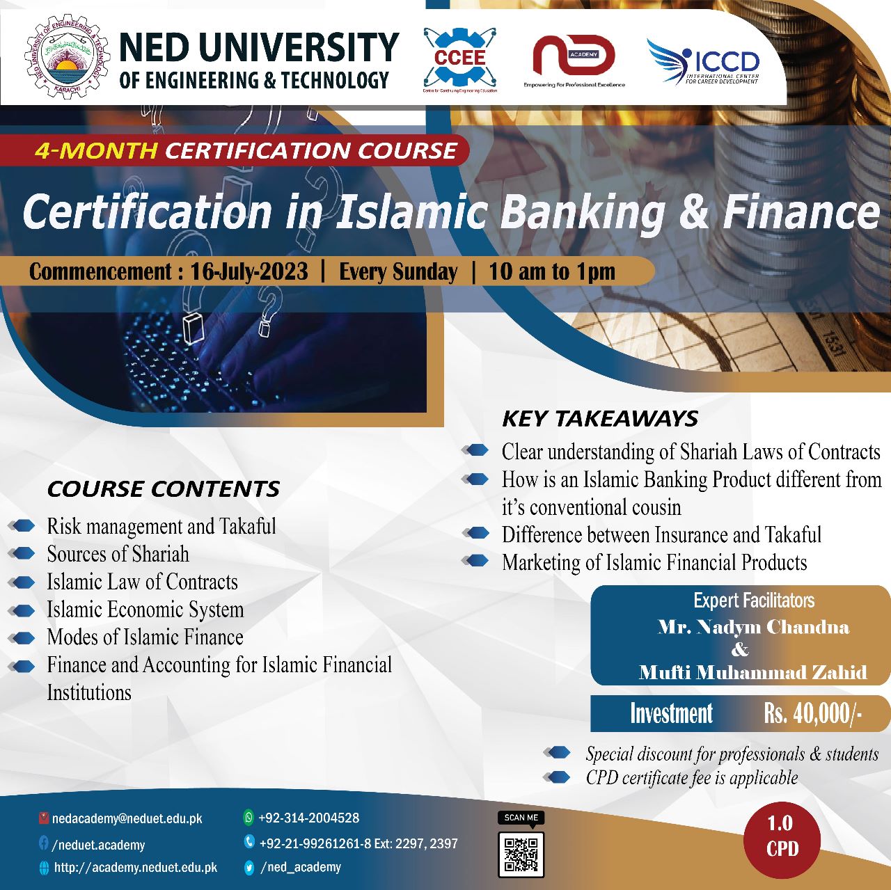 Certification in Islamic Banking and Finance NED Academy CCEE CMPP Certification in Islamic Banking and Finance NED Academy CCEE CMPP